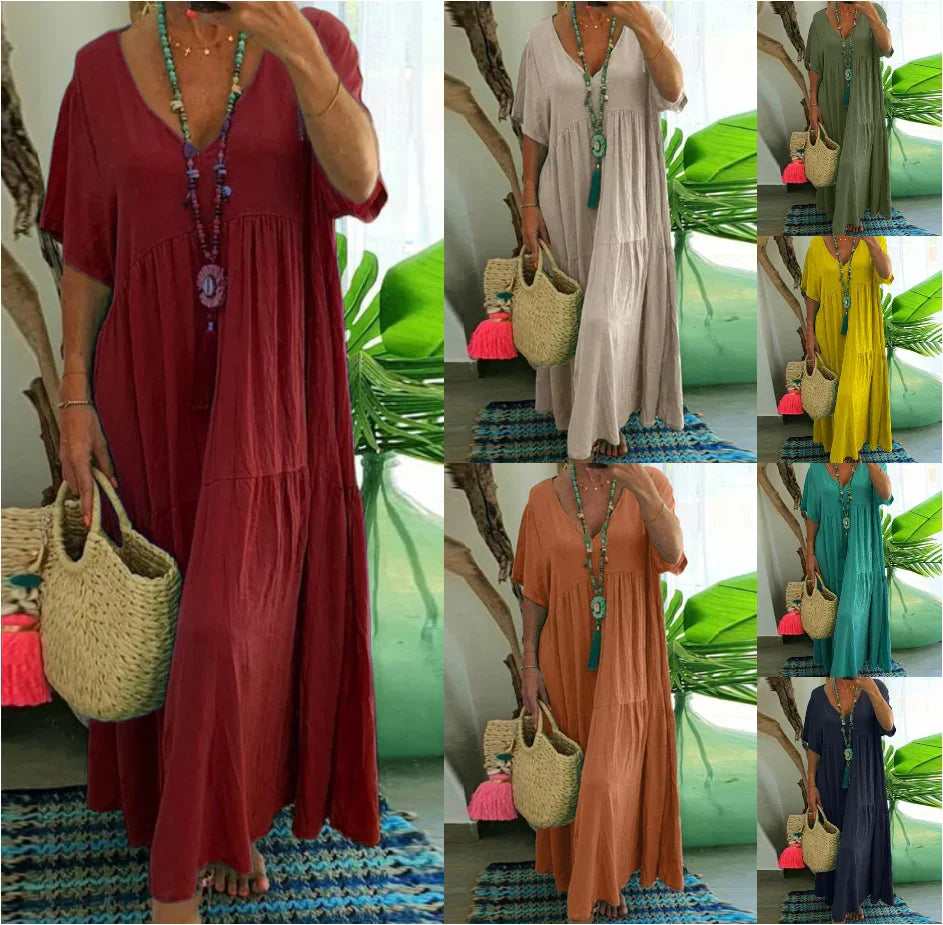 BAHAMA – Breezy Cotton-Linen Summer Dress