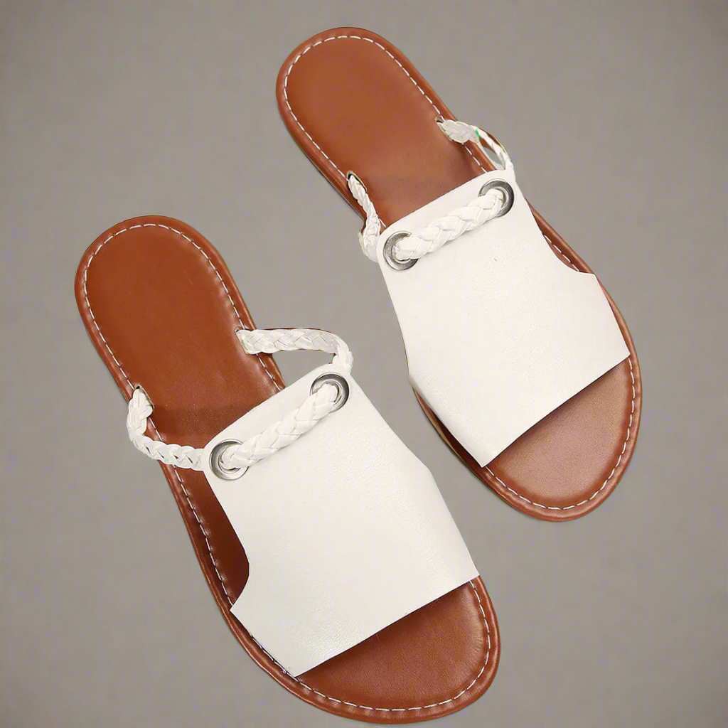 Seraphina - Elegant Artisan Flat Sandals