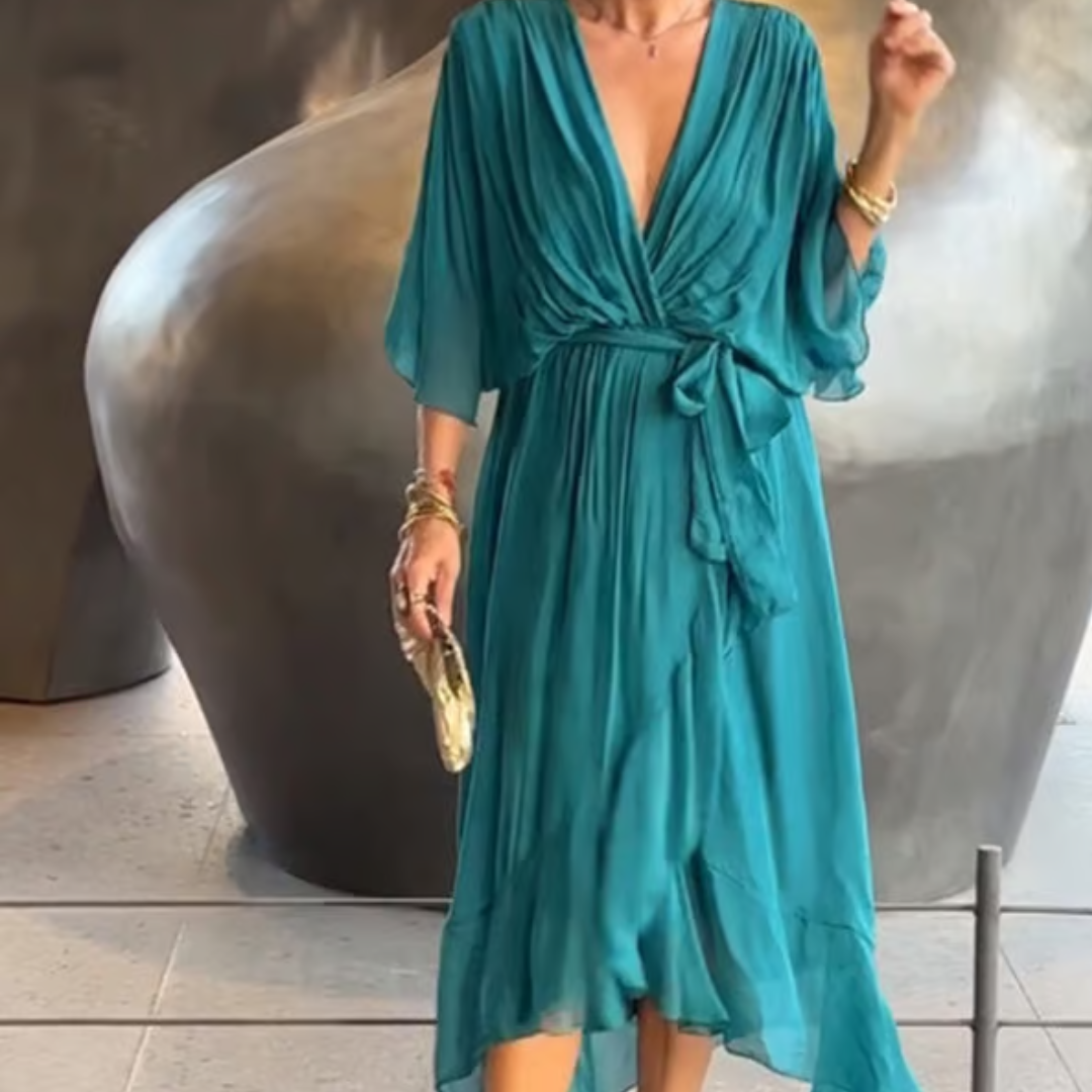 Nicole – Elegant Flowy Midi Dress