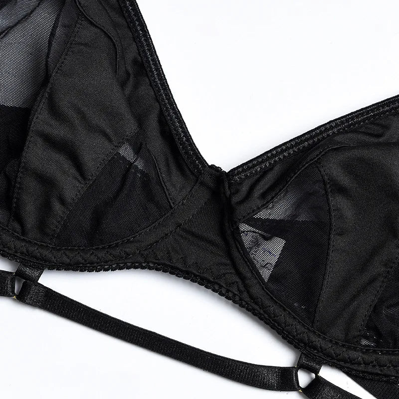 Adriana | Refined 3-Piece French Lace Lingerie Set