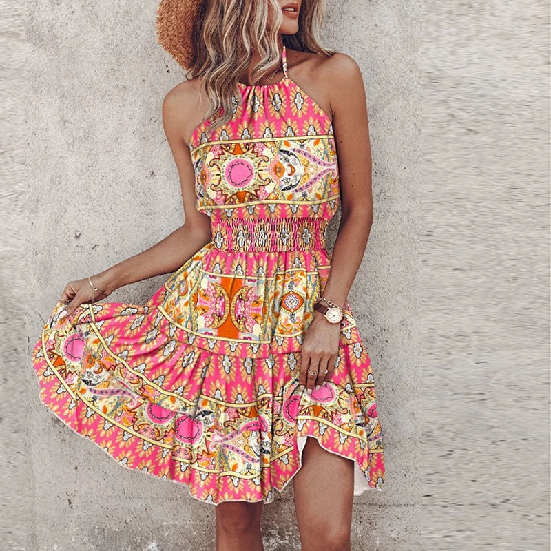 Angela – Chic Halter Summer Dress
