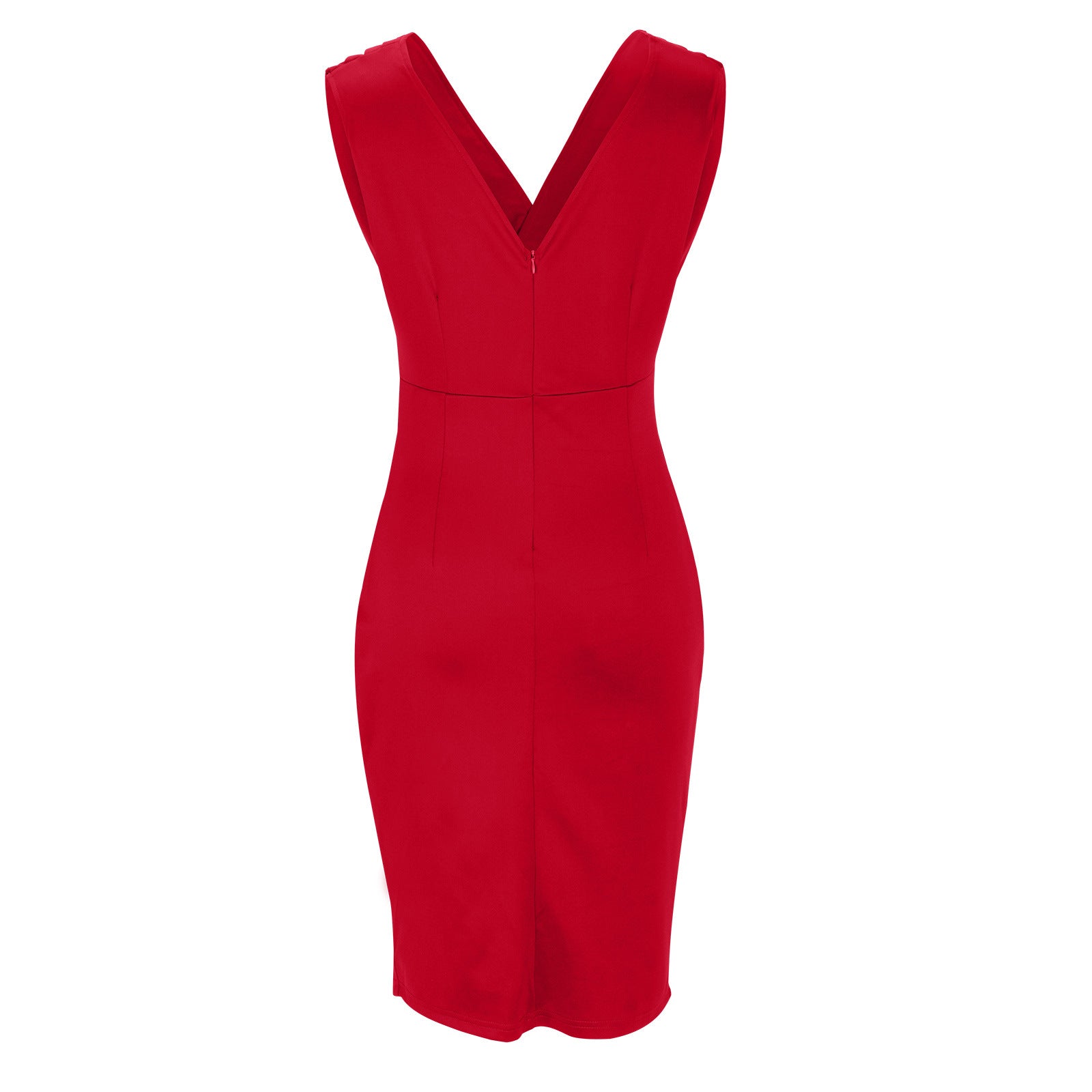 Nadinee – Elegant V-Neck Slit Dress