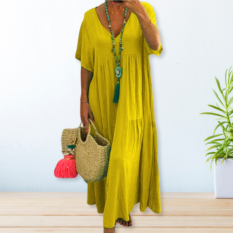 BAHAMA – Breezy Cotton-Linen Summer Dress
