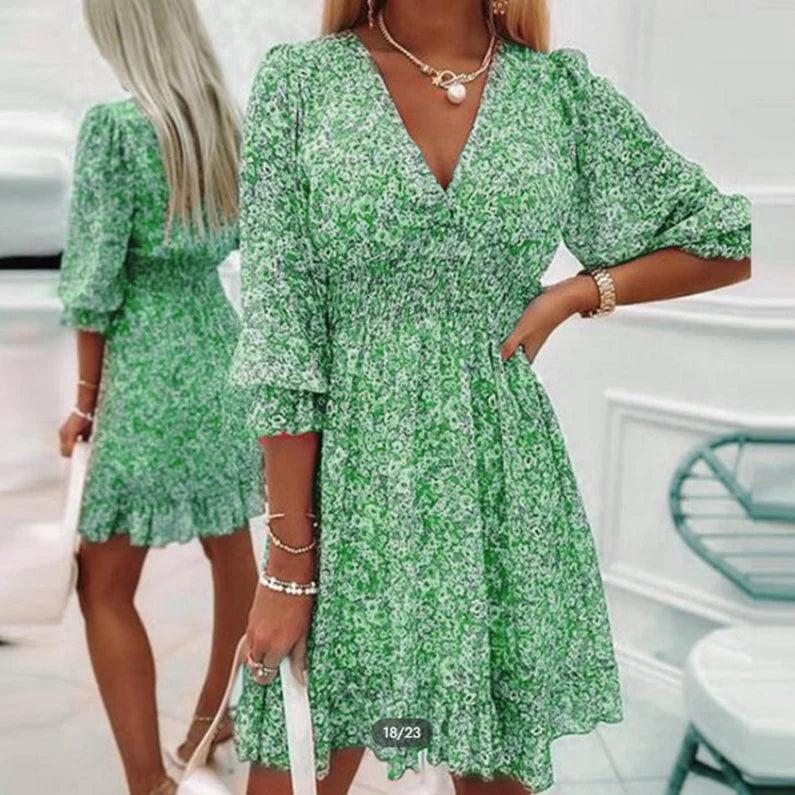 Addison – Timeless Floral Dress for Effortless Elegance