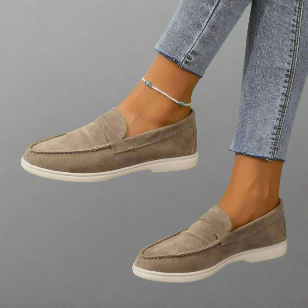 Hannah - Premium Suede Moccasins with Artisan Detailing