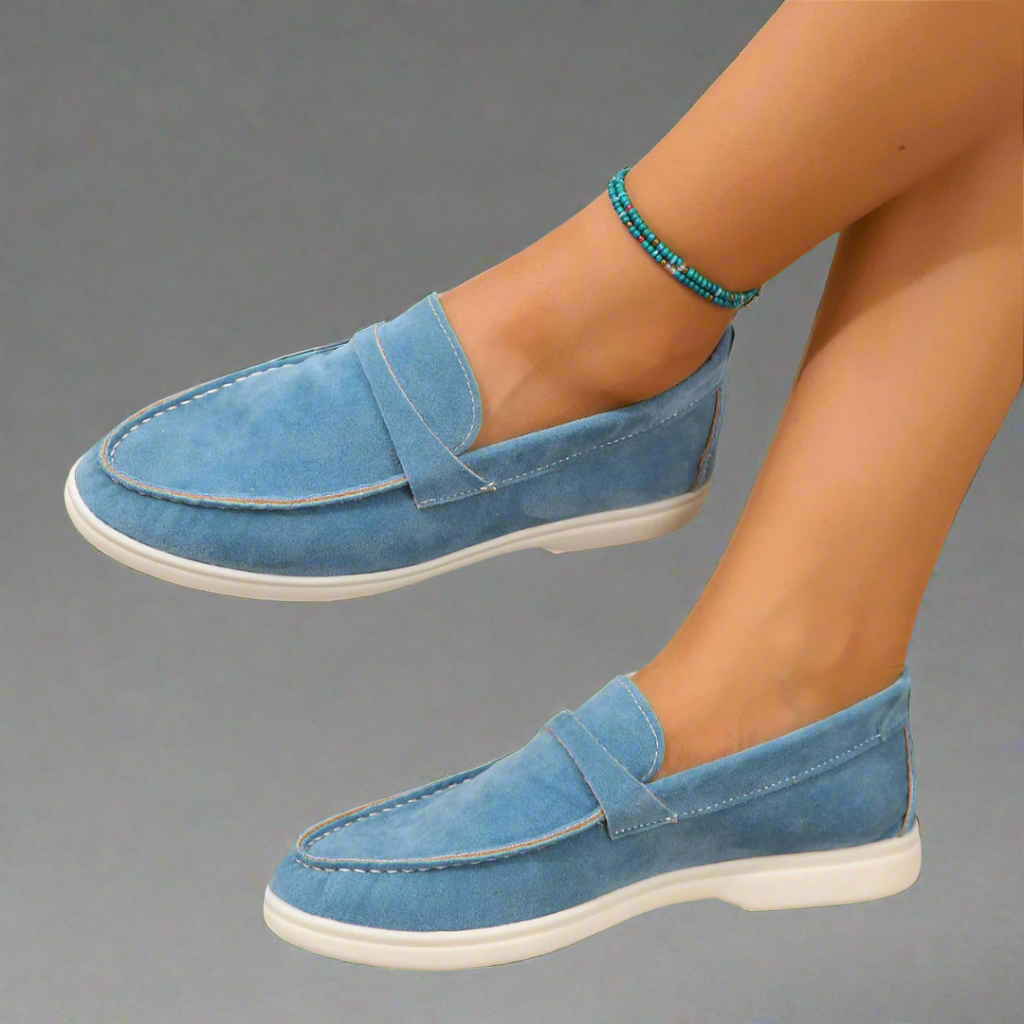 Hannah - Premium Suede Moccasins with Artisan Detailing