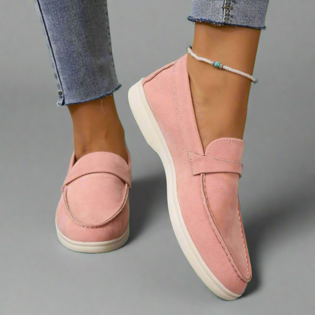 Hannah - Premium Suede Moccasins with Artisan Detailing
