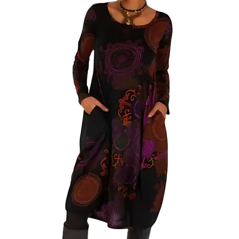 Nerina – Artistic Flow Midi Dress