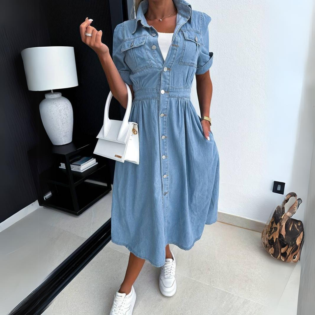 Blair – Sophisticated Midi Dress with Timeless Elegance