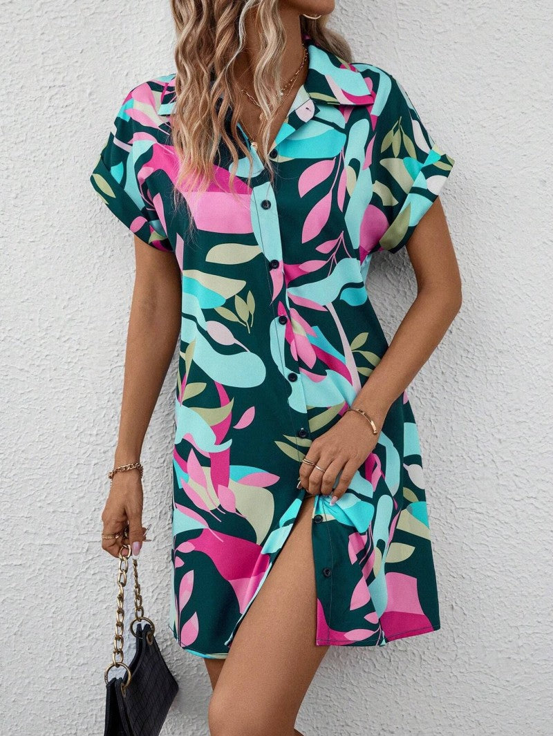 Tiana – Versatile Button-Down Print Dress