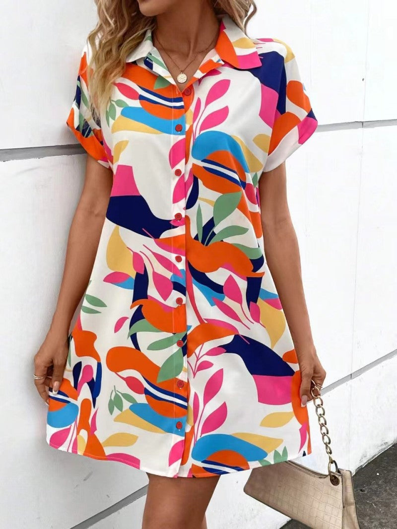 Tiana – Versatile Button-Down Print Dress