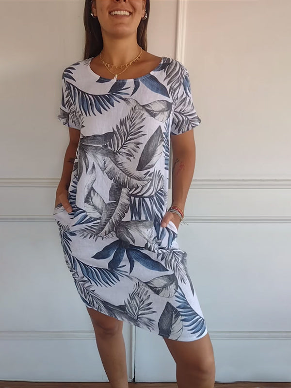 Lillian – Effortless Printed Dress for Everyday Style