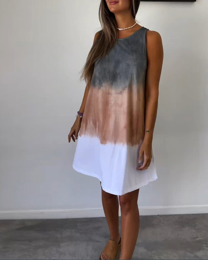 Crizzia– Gradient Flowy Casual Dress