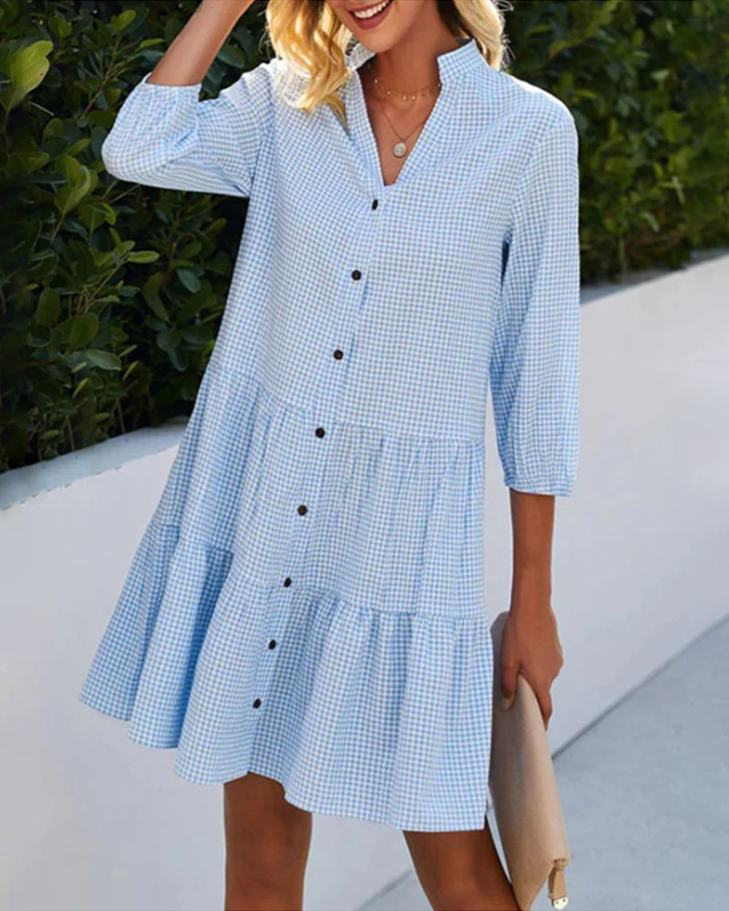 Serelle – Lightweight Button-Front Breeze Dress