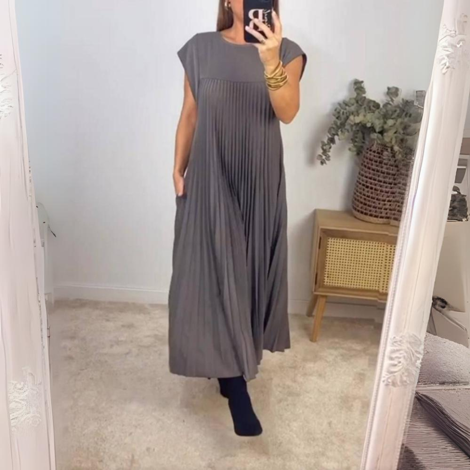 Josie – Elegant Draped Midi Dress