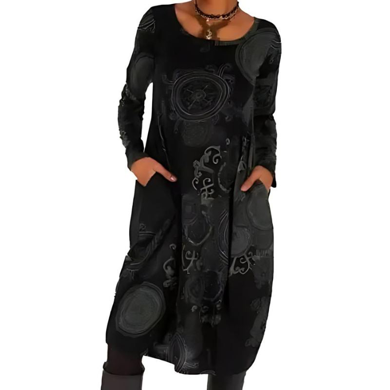 Nerina – Artistic Flow Midi Dress