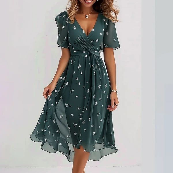 Elvira – Vibrant Printed Summer Dress