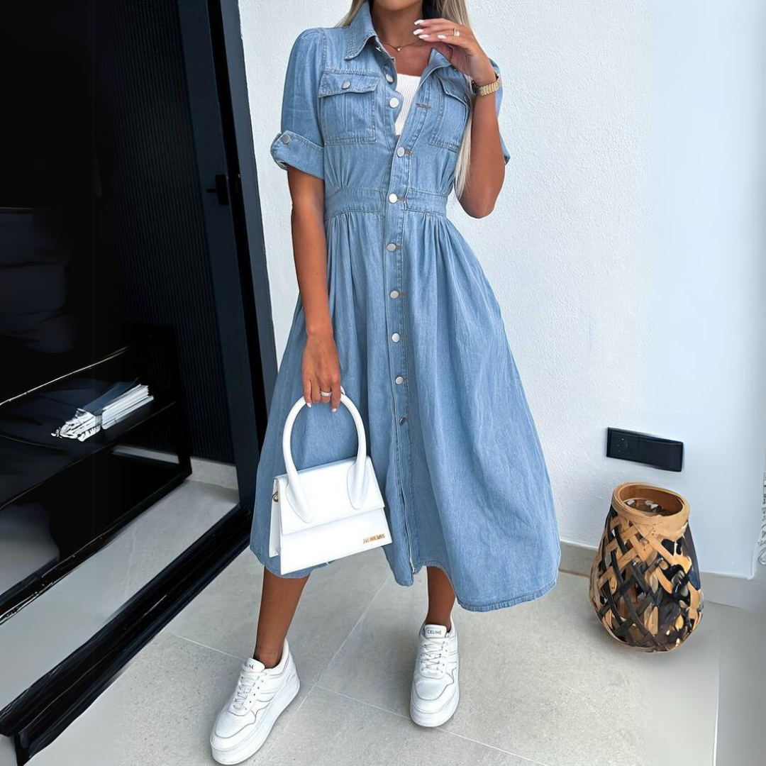 Blair – Sophisticated Midi Dress with Timeless Elegance
