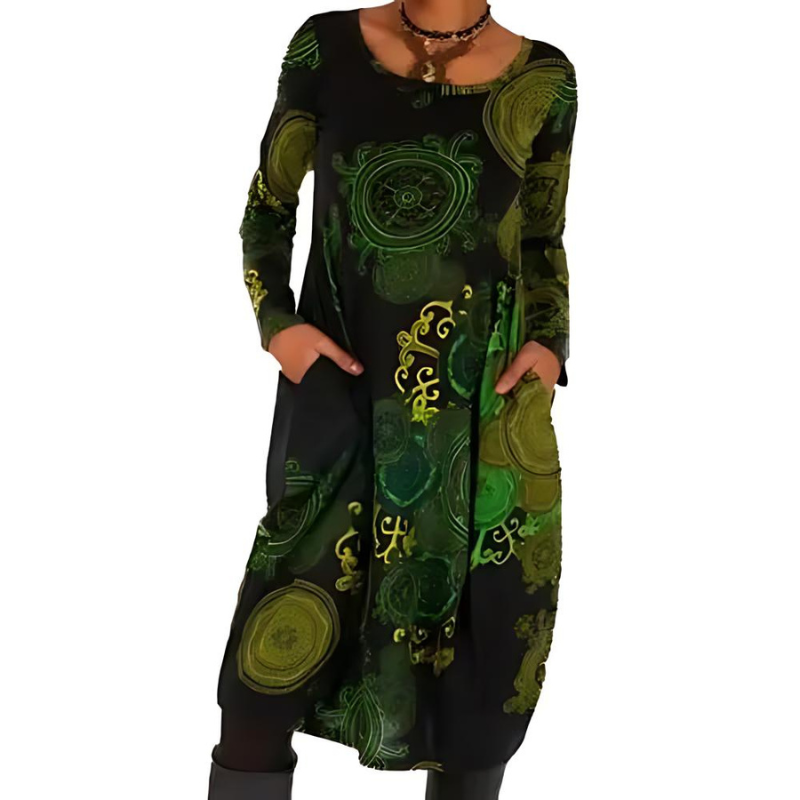Nerina – Artistic Flow Midi Dress
