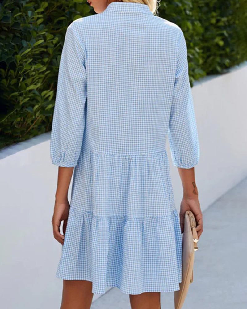 Serelle – Lightweight Button-Front Breeze Dress