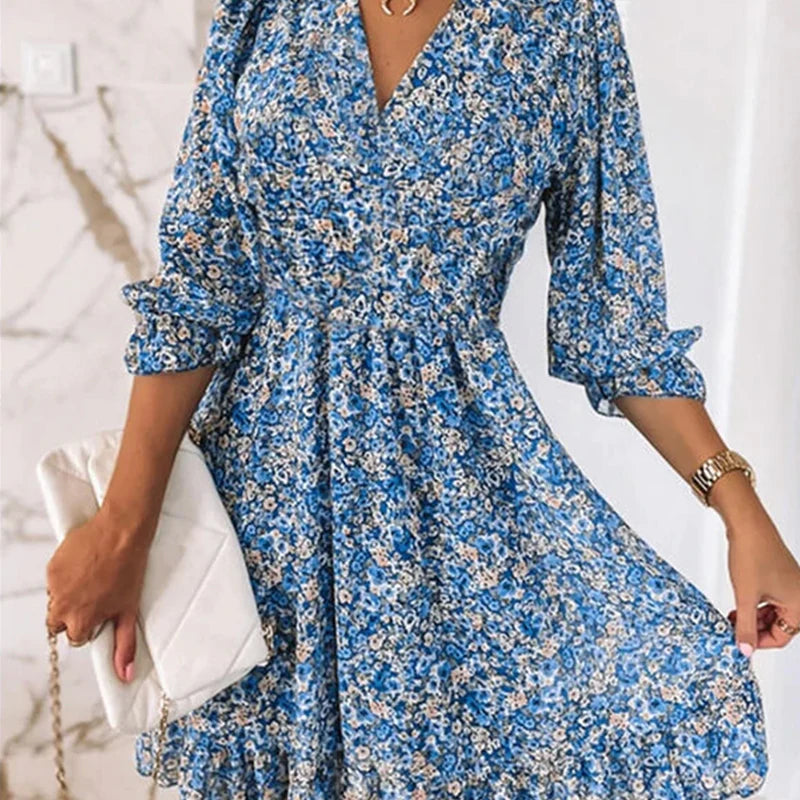 Addison – Timeless Floral Dress for Effortless Elegance