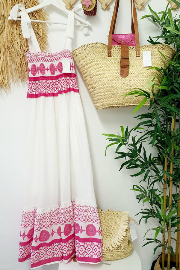 Farah – Flowy Bohemian Summer Maxi Dress
