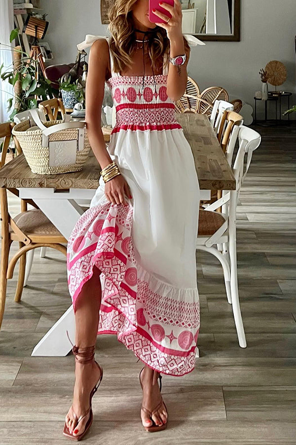 Farah – Flowy Bohemian Summer Maxi Dress