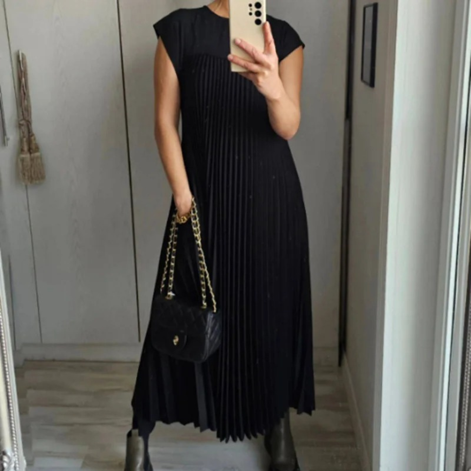 Josie – Elegant Draped Midi Dress