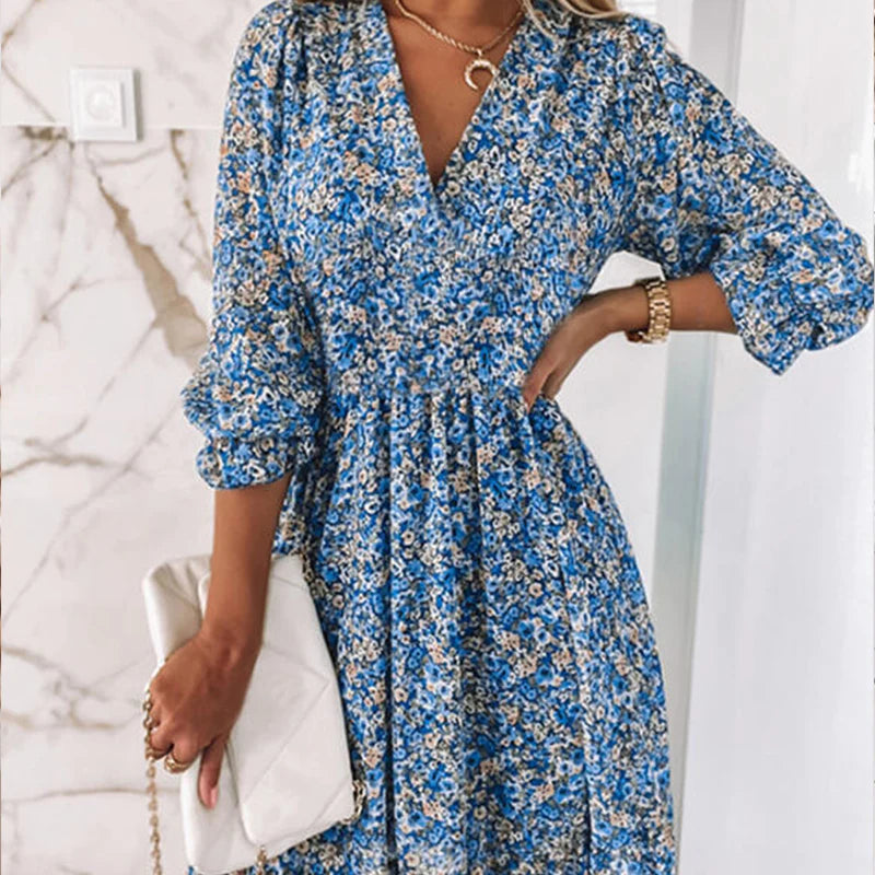 Addison – Timeless Floral Dress for Effortless Elegance