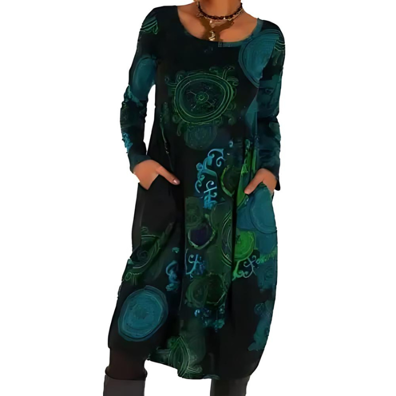 Nerina – Artistic Flow Midi Dress