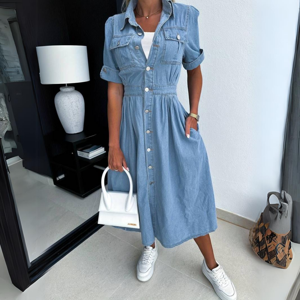 Blair – Sophisticated Midi Dress with Timeless Elegance