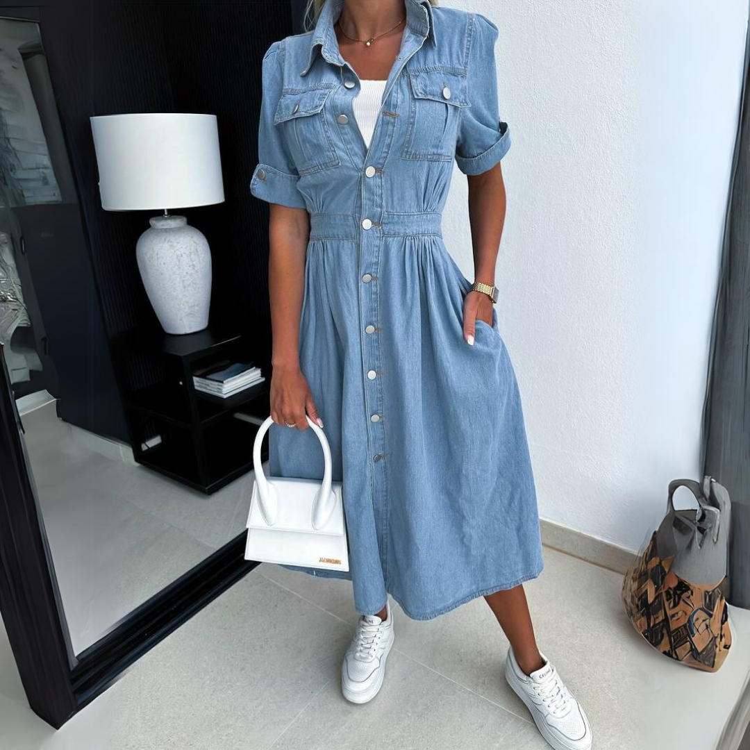 Blair – Sophisticated Midi Dress with Timeless Elegance