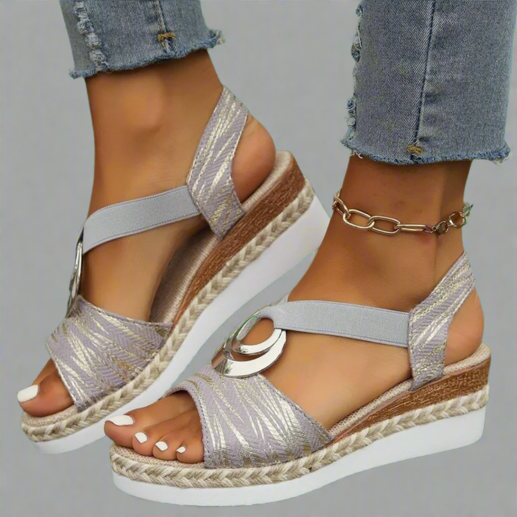 Dahlia - Elegant Handmade Wedges in Luxe Material