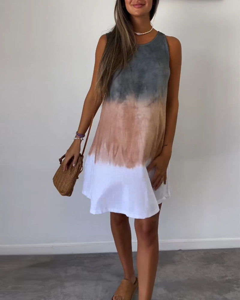 Crizzia– Gradient Flowy Casual Dress