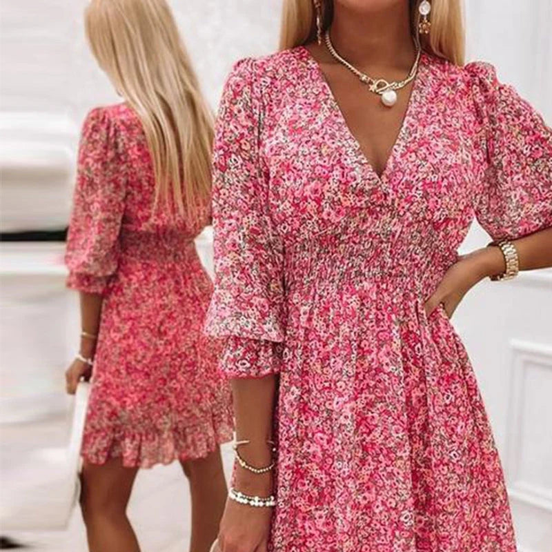Addison – Timeless Floral Dress for Effortless Elegance