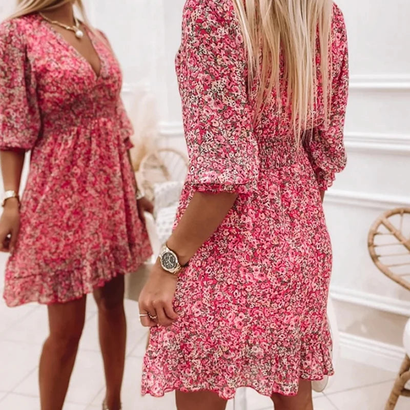 Addison – Timeless Floral Dress for Effortless Elegance