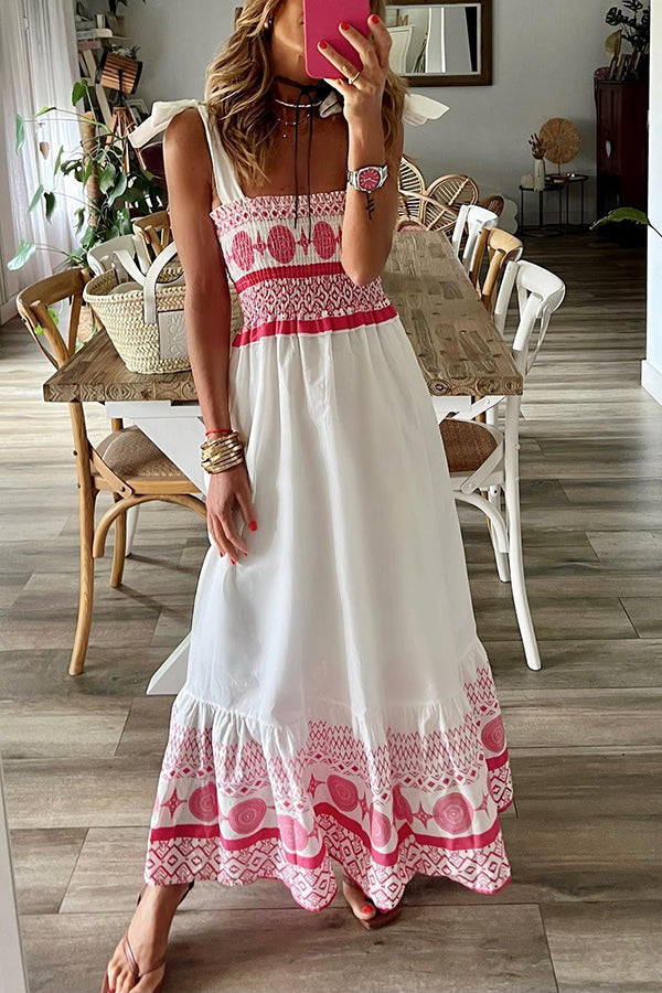 Farah – Flowy Bohemian Summer Maxi Dress