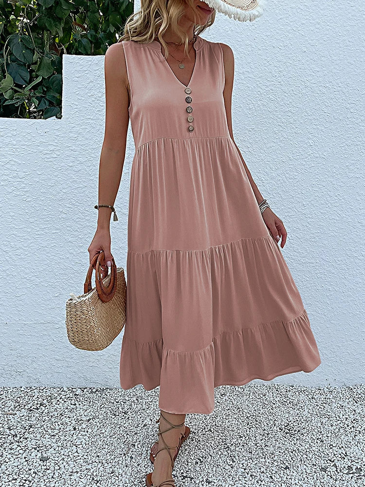 Laiza – Sophisticated Summer Midi Dress