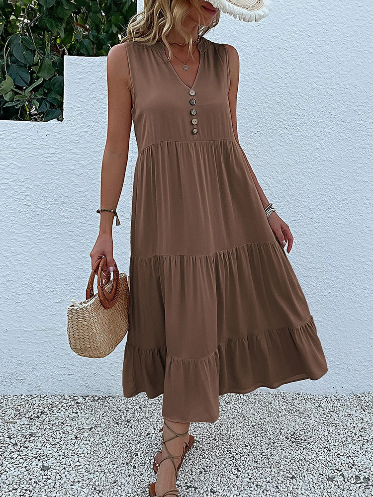 Laiza – Sophisticated Summer Midi Dress