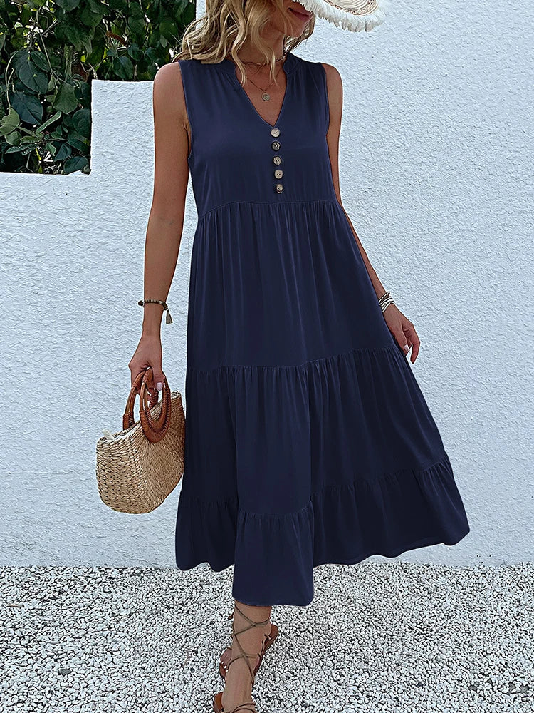 Laiza – Sophisticated Summer Midi Dress