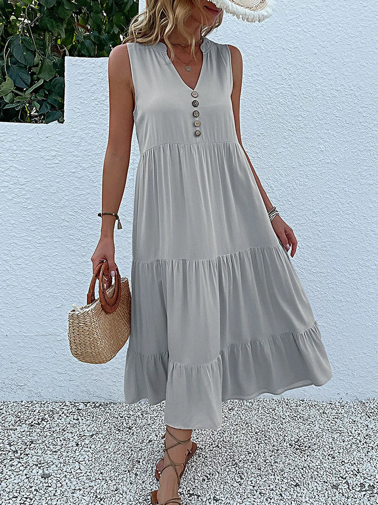 Laiza – Sophisticated Summer Midi Dress