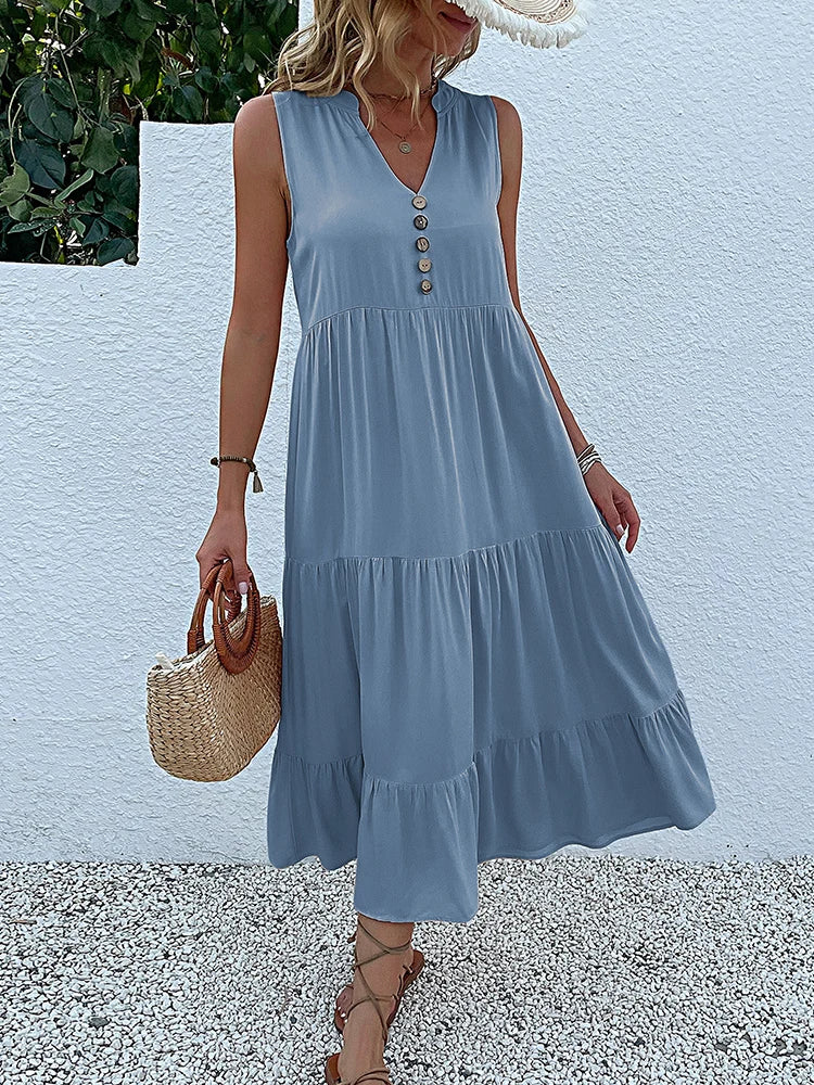 Laiza – Sophisticated Summer Midi Dress