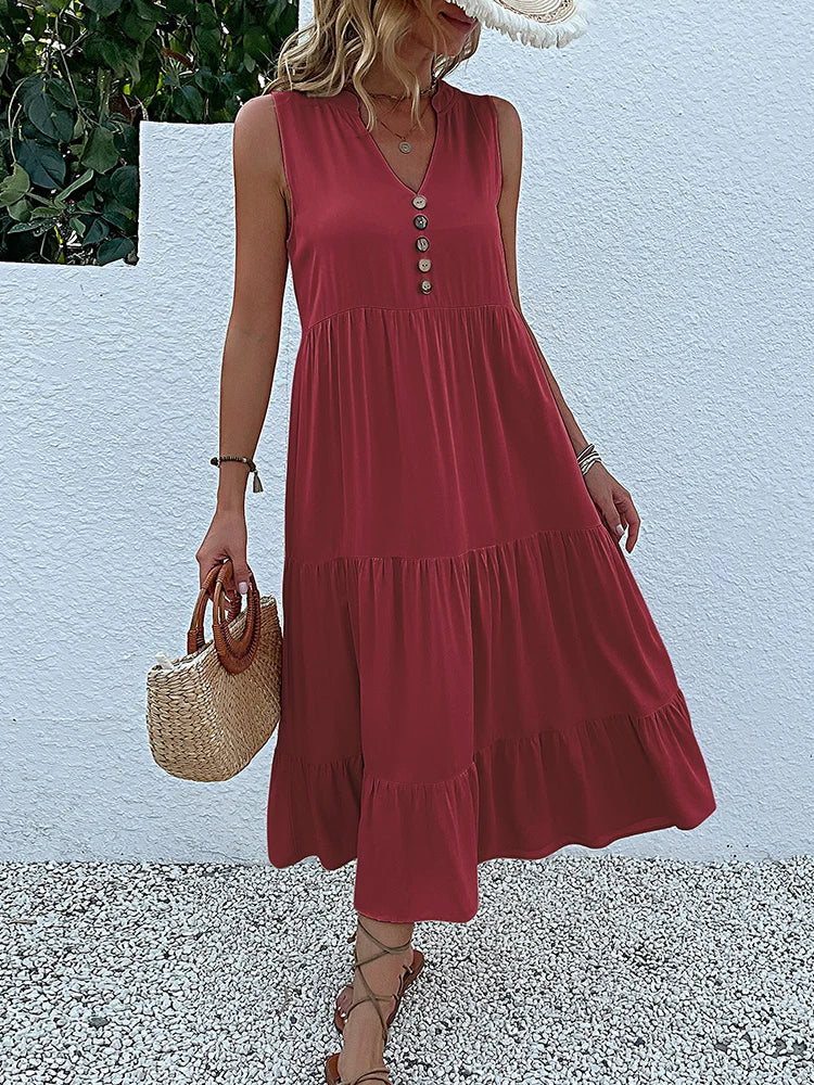 Laiza – Sophisticated Summer Midi Dress
