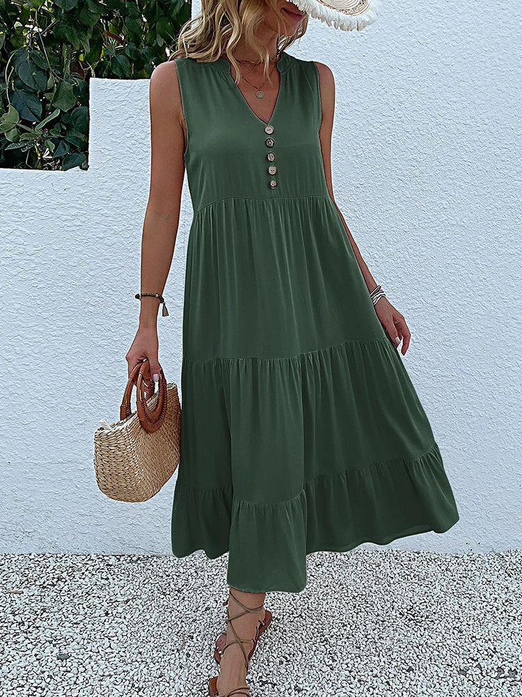Laiza – Sophisticated Summer Midi Dress