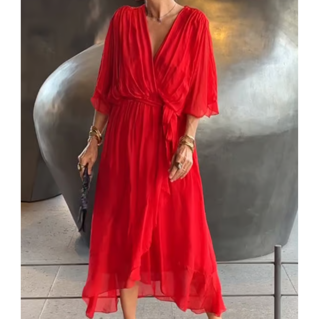 Nicole – Elegant Flowy Midi Dress