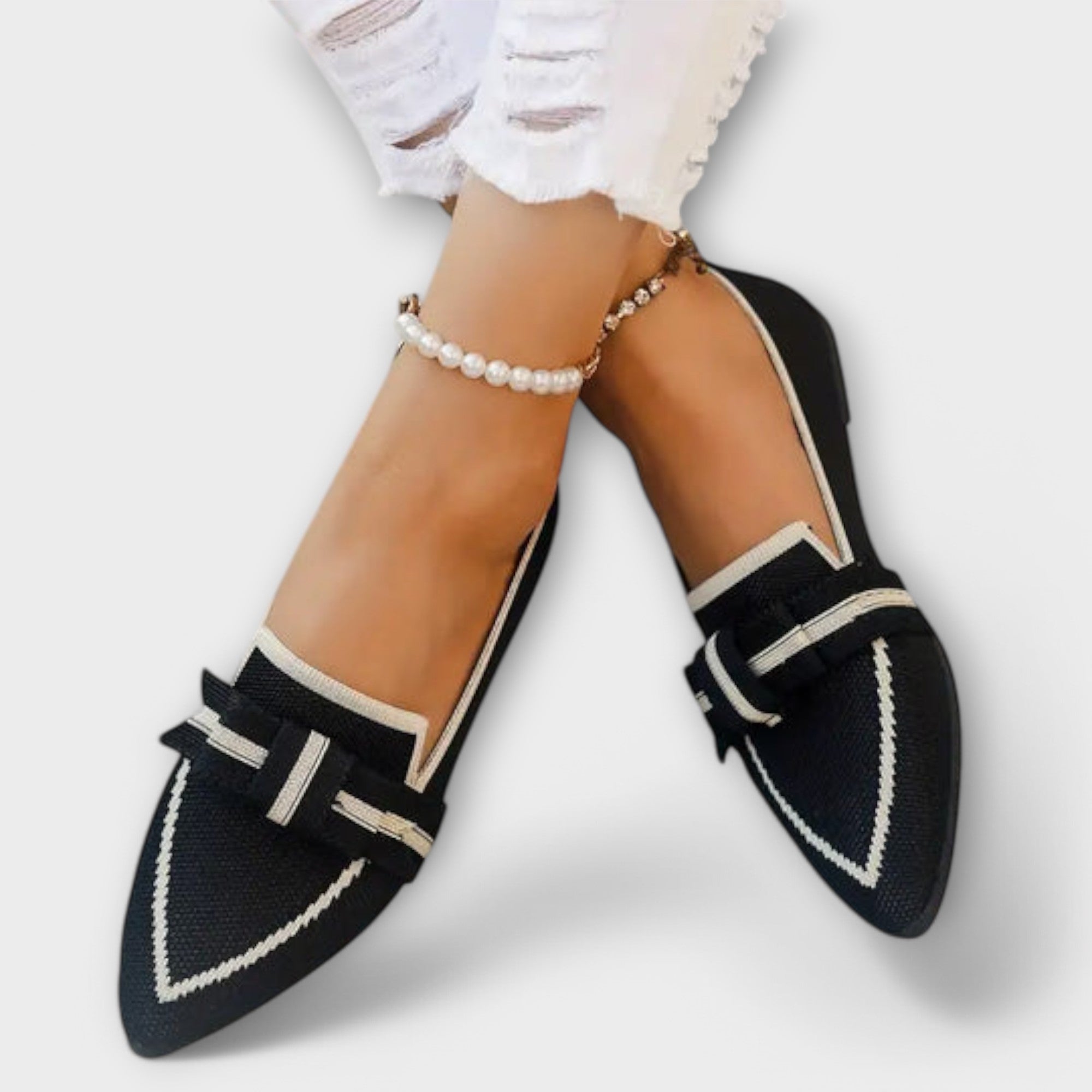Avelyn - Classic Flats with Sophisticated Knotted Touch