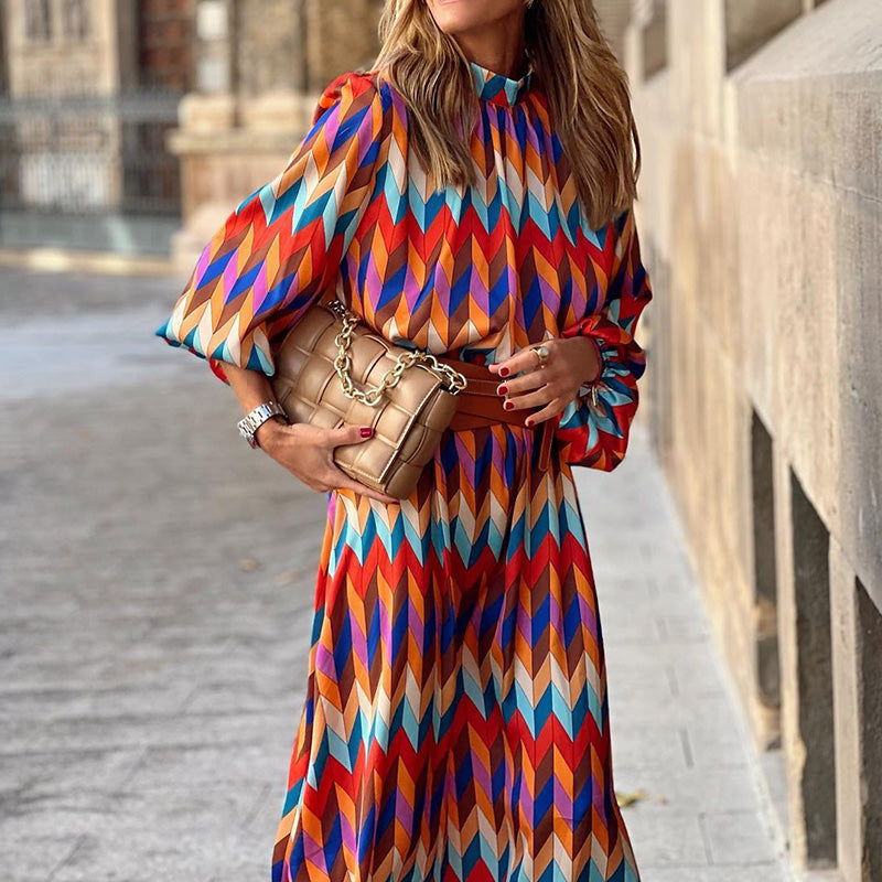 Marisol – Bold & Beautiful Geometric Print Dress