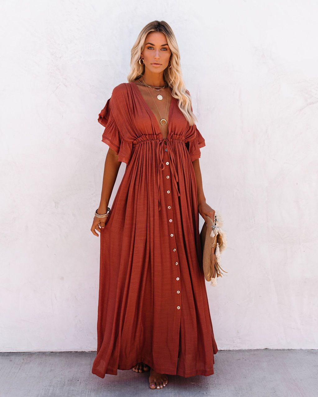 Coleen – Lightweight Flowy Maxi Dress
