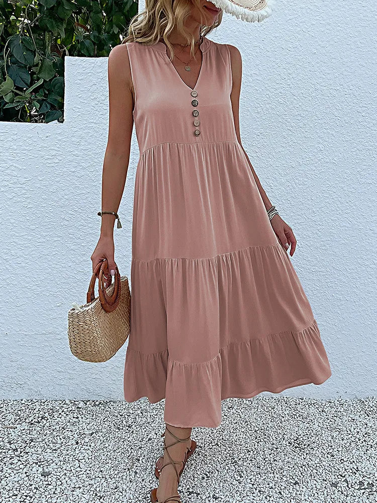 Laiza – Sophisticated Summer Midi Dress