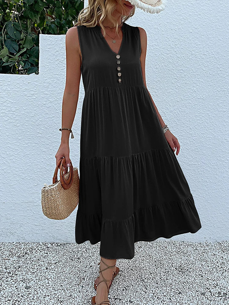 Laiza – Sophisticated Summer Midi Dress